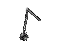 Gif animé fléau d'arme  qui balance